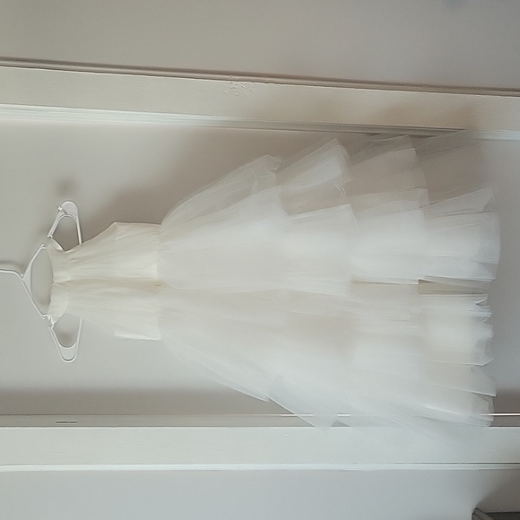 Girls Formal Layered Tulle Gown Custom Made 100% Polyester. See Pics for Measure - Picture 5 of 11